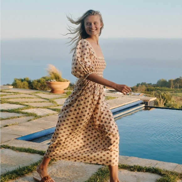 Christy Dawn Katrina Dress XS Sold Out Blooming Cream - Picture 3 of 9